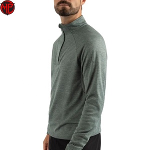 Custom Activewear Slim Fit 1/4 Quarter Zip Jogging Top <b>Men</b> Workout <b>Shirt</b> Sports Gym Long Sleeve <b>Compression</b> <b>Shirts</b> - Product Image 2