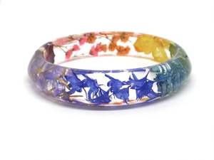 ACCESORIOS Joyería Resina Acrílico Pulsera Brazalete Exagerado Deslumbrante Multicolor Ancho Irregular Cuadrado Acrílico Pulseras para - Product Image 3