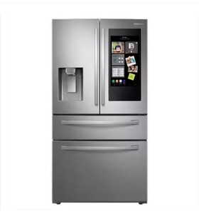 ORIGINAL 28 Cu ft 4 Foor French Door <b>Refrigerator</b> With Touch Screen Stainless Steel - Product Image 3