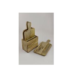 Juego de Tablas de Cortar de Madera Ecológicas con Bloque de Almacenamiento - Tabla de Cortar de Madera de Acacia Duradera para Cocina, Tabla de Cortar Carne - Product Image 1