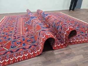 NOEUD RUG Tapis tribaux en laine fine faits à la main de haute qualité Tapis brodé pour salon hôtels et restaurants - Product Image 5