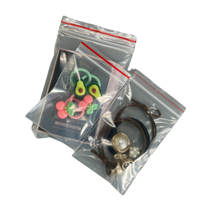 Vente en gros de sacs transparents à fermeture éclair en PET Emballage personnalisé pour une utilisation en magasin Sacs recyclés au meilleur prix du pays du Vietnam - Product Image 4