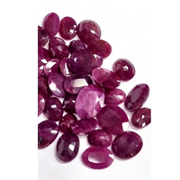 35 pièces de rubis naturel 10mm-15mm ovale poire carré facette 139 Cts Lot Iroc ventes haute qualité rubis foncé pierres précieuses en vrac coupées US $112