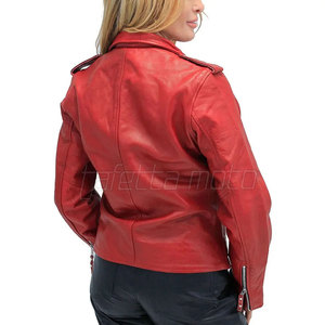 Chaqueta de Cuero para Motocicleta de Talla Grande, Ropa de Carreras, Chaqueta de Cuero para Motocicleta para Mujer, Nuevo Diseño, Chaqueta de Cuero para Motocicleta para Mujer - Product Image 5