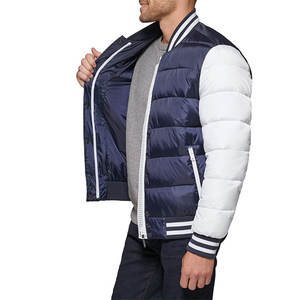 Meilleure conception personnalisée en usine Veste matelassée pour hommes Veste décontractée isolée en duvet de canard pour hommes Manteau d'hiver - Product Image 6