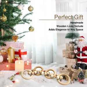 Nueva llegada Cuentas de madera nudos de Acacia Venta caliente Decoración de eslabones de cadena de madera a la venta precio al por mayor 7 eslabones nudo de madera por India - Product Image 6