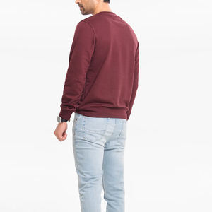 Men's 100% Cotton Crewneck Sweatshirt High Quality Basics Blended with Other <b>Fabrics</b> Custom Logo OEM Hoodies for Spring Season - Product Image 4