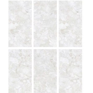 Azulejos de porcelana esmaltada antideslizante de diseño italiano Bianco Bellissimo, estilo moderno sólido para villas, escuelas, habitaciones, antibacteriano - Product Image 1