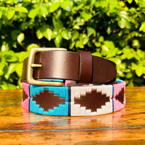 Exquisite Handcrafted Youth <b>Polo</b> Genuine Leather Belt Luxury High Quality Custom Length Business Fashion Signature Thread Work - Product Image 1