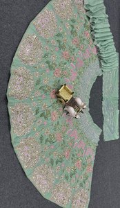 Magnifique Lehenga Choli Avec Broderie Paillettes Travail Lehenga - Product Image 5