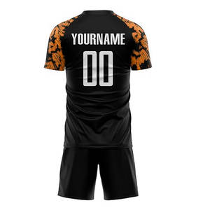 Conjunto de Uniforme de Fútbol Personalizado de Manga Corta Elástica de Poliéster 100% de Alta Calidad con el Último Diseño para Hombre Adulto - Product Image 5