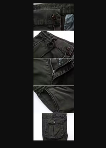 Pantalones cargo para hombre, ropa de calle, ajuste de gran tamaño, cintura ajustable, OEM, logotipo personalizado, precio al por mayor, tarifa barata, personalización 2025 - Product Image 4