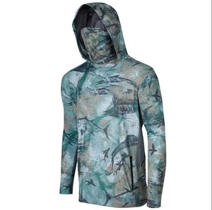 Fishing Hoodie for Men Outdoor Quick Dry <b>Long</b> <b>Sleeve</b> <b>Shirts</b> Polyester Made High Performance Quick Dry <b>Long</b> <b>Sleeve</b> Fishing Hoodie - Product Image 3