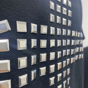 <span class=keywords><strong>Polo</strong></span> Oversize Personalizzata con Colletto Spesso e Spalle Scese, Stampa a Caldo, Grafica con Strass, in Cotone per Uomo - Product Image 1