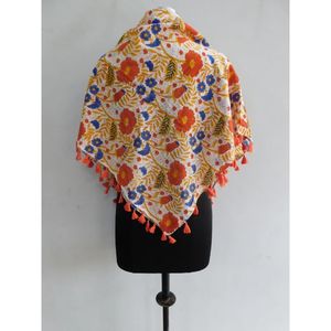 Pañuelo de playa de algodón con estampado de bloque de mano indio, sarong grande, pañuelo de algodón con estampado de bloque de mano indio, sarongs de playa, bufanda de verano - Product Image 4