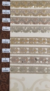 Paillettes lourdes sur mesure brodées de deux manières de couleur dans des conceptions ethniques à des fins diverses dans différentes tailles - Product Image 6