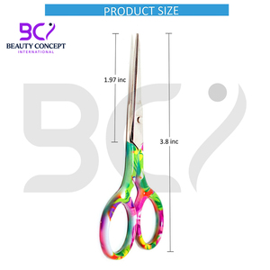 Ciseaux à cuticules professionnels avec manche coloré, pointes fines de précision pour un travail détaillé de manucure et de pédicure - Product Image 6