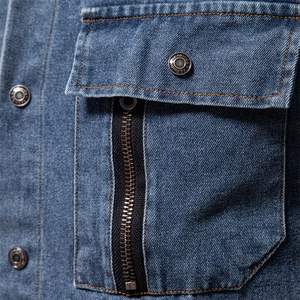 Man Jackets Breathable <b>Men</b> Denim Jackets Plus Size <b>Men</b> Jeans Jackets Made in Pakistan Custom Logo And Design - Product Image 3