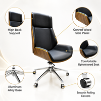 Fabricant de meubles de Guangzhou, vente en gros de chaises de bureau de direction modernes en cuir, chaise de salle de conférence réglable en cuir PU