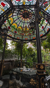 Gazebo de jardin en fer forgé KHP, pavillon en verre, haute qualité, galvanisé, accroche-regard, fabriqué au Vietnam. - Product Image 2