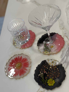 Customizable Color and Shape Handcrafted Resin <b>Coasters</b> for Bulk Orders Handmade <b>Drink</b> <b>Coasters</b> for Home & Hospitality Use - Product Image 6