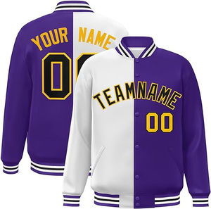 Nouveau Hommes Hiver Unisexe Bouton Vers Le Bas Collège Letterman Bomber Vestes Personnalisé Baseball Varsity Veste - Product Image 6