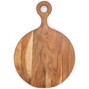 Tabla de cortar de madera de acacia natural, tabla de cortar ecológica para cocinar a diario, bloque de cortar de madera de gran tamaño resistente - Product Image 1
