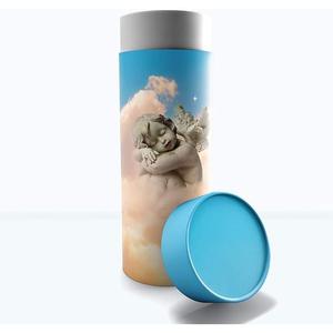 Urne en papier biodégradable pour cendres Urnes funéraires en gros et tubes de dispersion de crémation pour humains d'Inde - Product Image 2