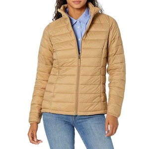 Chaquetas Acolchadas Ligeras de Lona para Mujer, Transpirables e Impermeables, con 2 Bolsillos, Cierre de Cremallera y Capucha, para Otoño e Invierno - Product Image 4