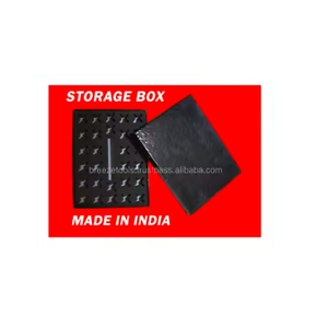 Caja de almacenamiento de sellos de plástico hecha en India con acabado de cuero Caja de almacenamiento de sellos de cuero - Product Image 1