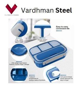 Boîte à lunch en plastique à 4 compartiments avec logo personnalisé Fourchette et cuillère de fraîcheur à quatre compartiments pour boîte à repas pratique - Product Image 5