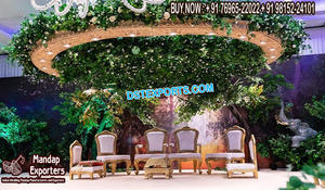 Sillas de madera Mandap Vidhi de nuevo diseño, bodas, ceremonias Mandap, sillas Vedi, gujarati, bodas, hermosas sillas Mandap, EE. UU. - Product Image 6