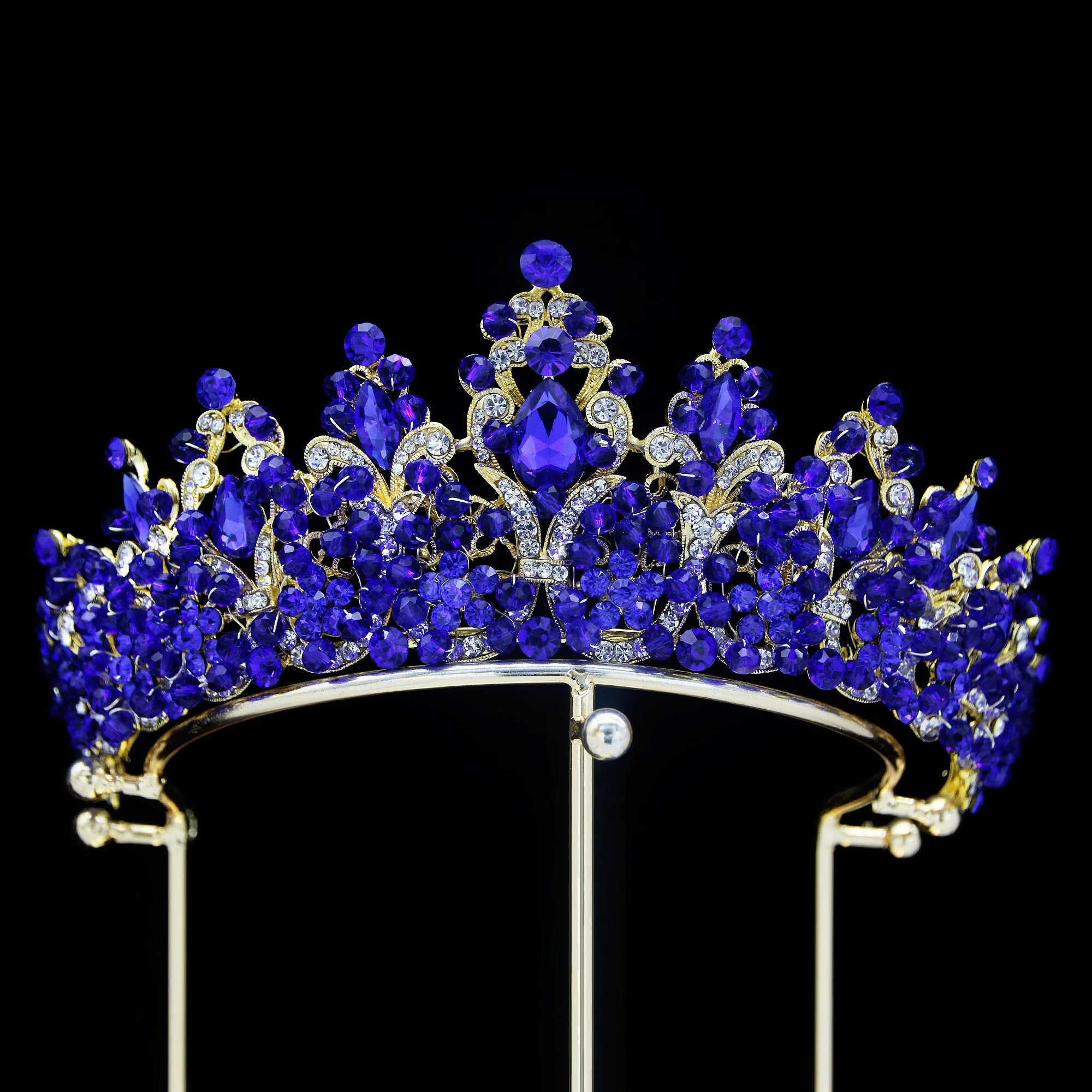 wedding headpiece purple white