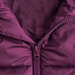 Veste polaire à logo personnalisé, vêtements d'extérieur matelassés épais, manteau d'hiver isolé et chaud avec fermeture à glissière et col montant - Product Image 5