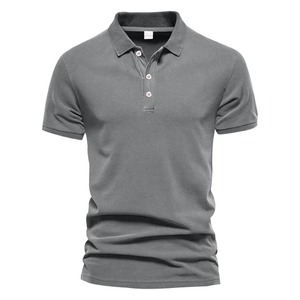 Chemises polo pour hommes de qualité supérieure, col rabattu, nouvelle mode estivale, tissu en coton tricoté à séchage rapide, polo de golf pour hommes - Product Image 4