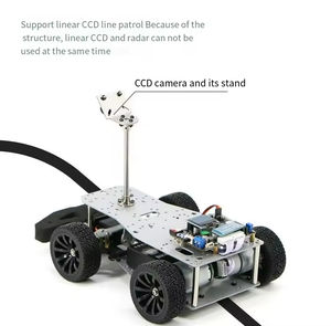 STM32 Intelligent Car Line Patrol Obstacle Avoidance L150 LiDAR Kit CCD Tracking APP Télécommande pour suivre la roue de blé - Product Image 6