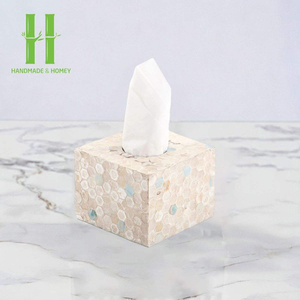 Boîte à mouchoirs en nacre de meilleure qualité, porte-mouchoirs MOP durable de haute qualité pour décoration de table par Awesome Collections - Product Image 6