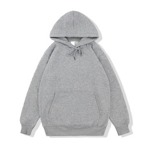 Sweats à capuche unisexes surdimensionnés en coton lourd de qualité supérieure avec logo personnalisé brodé en molleton français - Product Image 1
