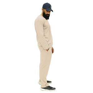 APEXAL RELAJADO FIT BEIGE CASUAL SET-FIRMA - Product Image 1