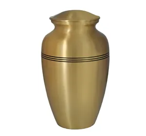 Wholesale Best Price Brass Cremation Urns For Human Ashes Memorial Funeral Supplies Brass Funeral Cremation Urns For Human Ashes