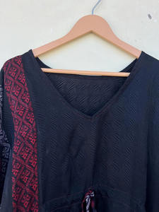 Caftán de seda reciclado estilo bohemio cubierta de playa con función de secado rápido 100% gasa informal para verano otoño primavera - Product Image 2