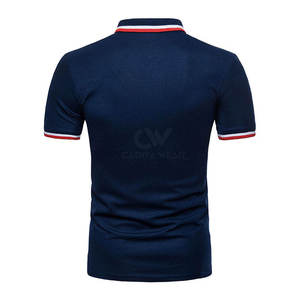 Camiseta Cómoda para Hombre de Secado Rápido con Cuello Camisero, Corte Regular, Colores Personalizables, Logotipo, Mezcla de Algodón/Poliéster CABRA WEAR - Product Image 6