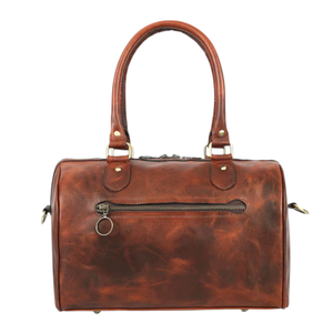 กระเป๋าหนังวินเทจย้อนยุคมินิกระเป๋าหนังลำลองสำหรับสุดสัปดาห์กระเป๋าทรงดัฟเฟิลกระเป๋าเดินทางสำหรับผู้ชายจุได้เยอะทนทานดีไซน์ใหม่2026หรูหรา - Product Image 3