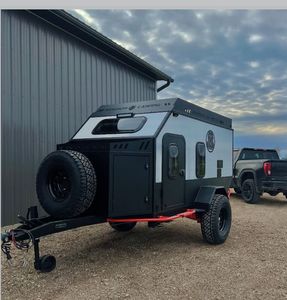 Remolque de Caravana Ligero Moderno Blanco en Forma de Lágrima con Certificación Europea 2025, Mini RV de Gran Calidad para 4 Personas, Cápsula en Forma de Lágrima. - Product Image 5