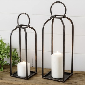 Portavelas de Metal de Diseño Moderno 2025, Portavelas Tipo Linterna para Bodas, Eventos Navideños, Decoraciones Hechas a Mano - Product Image 5