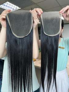 100% สำหรับต่อผมมนุษย์บริสุทธิ์เรมี่ชาวเวียดนามดึงกระดูกสองชั้นหนังกำพร้าตรงสไตล์คลื่นดิบ - Product Image 4