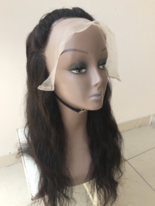 Raw Cuticle Aligned Unprocessed 24 Inch Natural Wavy13x4 Frontal Mink Brazilian Human Remy Indian Virgin Peruvian Human Hair <b>Wig</b> - Product Image 3