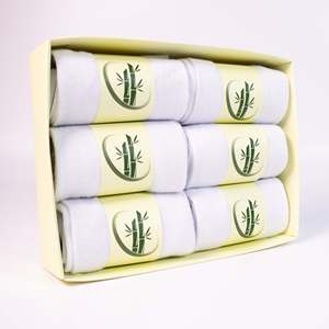 Unisex White Bamboo <b>Boxed</b> <b>Sock</b> Set 6-Pack Premium Spandex Breathable One Fits Digital Printing Sublimation Cartoons Characters - Product Image 3