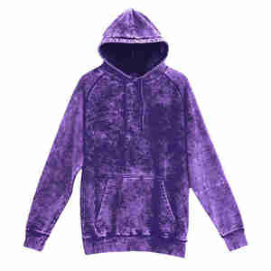 Sweat à capuche unisexe coupe oversize en molleton 100% coton, style streetwear, délavé à l'acide, avec logo et personnalisation sur mesure - Product Image 1