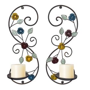 Candlestick Unique Candle Jar for Decoration Black Antique Finished Metal Candle Wall <b>Sconce</b> Unique Style Home Hotel Used. - Product Image 5